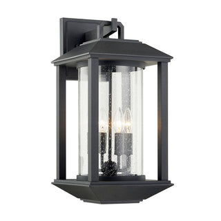 Buy forged-iron-and-clear-seedy-shade Mccarthy Outdoor (Wet) Wall Lanterns by Troy Lighting