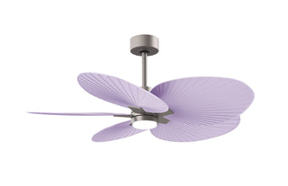 Buy brushed-nickel-finish-with-lilac-blades Alessandra TROPICAL - LK Ceiling Fan by Matthews Fan Company