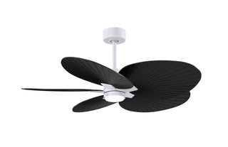 Buy matte-white-finish-with-matte-black-blades 5-Blades Alessandra TROPICAL - LK Matthews Fan Company by Matthews Fan Company