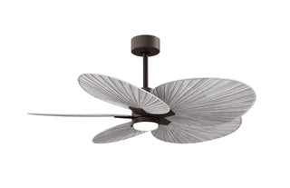 Buy textured-bronze-finish-with-barn-wood-tone-blades 5-Blades Alessandra TROPICAL - LK Matthews Fan Company by Matthews Fan Company
