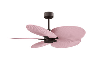 Buy textured-bronze-finish-with-light-pink-blades 5-Blades Alessandra TROPICAL Matthews Fan Company by Matthews Fan Company