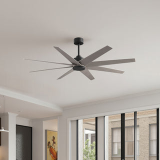 Buy matte-black-finish-with-brushed-nickel-blades 8-Blades Ariella Matthews Fan Company by Matthews Fan Company
