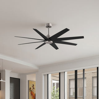 Buy brushed-nickel-finish-with-matte-black-blades 8-Blades Ariella Matthews Fan Company by Matthews Fan Company