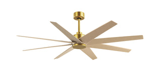 Buy brushed-brass-finish-with-light-maple-tone-blades Ariella Ceiling Fan by Matthews Fan Company