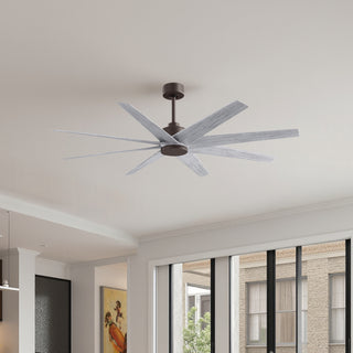 Buy textured-bronze-finish-with-barn-wood-tone-blades 8-Blades Ariella Matthews Fan Company by Matthews Fan Company
