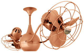 Buy brushed-copper-finish-with-brushed-copper-blades Vent-Bettina Ceiling Fan by Matthews Fan Company