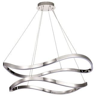 Buy polished-nickel Sylas Pendant by Nuvo Lighting
