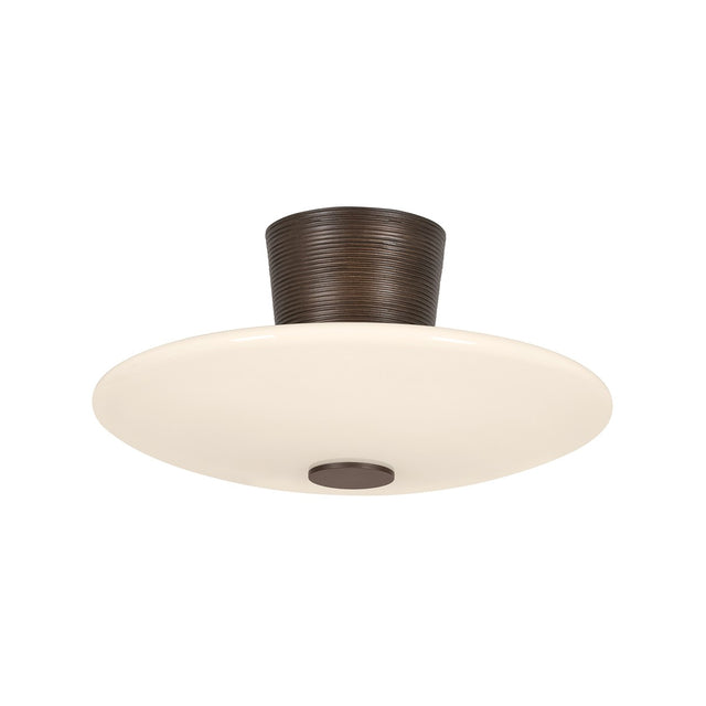 Albus Outdoor (Damp) Semi Flush Mount Ceiling Light by Troy Lighting