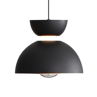 Buy sand-black-with-chrome-glass Vintra Pendant by Golden