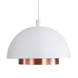 Buy sand-white-with-aged-copper-glass Solsken Pendant by Golden