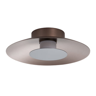 Buy coffee-silver-with-graphite-glass Luma Flush Mount Ceiling Light by Golden
