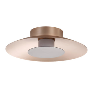 Buy french-gold-with-coffee-silver-glass Luma Flush Mount Ceiling Light by Golden