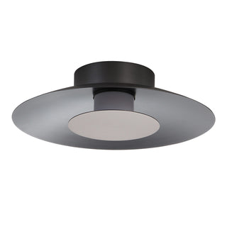 Buy graphite-with-coffee-silver-glass Luma Flush Mount Ceiling Light by Golden