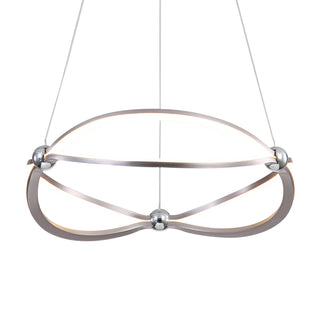 Buy satin-nickel Spirale Chandelier by Golden