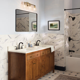 Buy champagne-bronze-with-clear-water-glass-and-clear-textured-shade Marant Vanity by Kichler