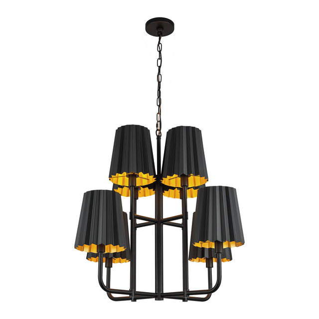 Plisse Chandelier by Alora