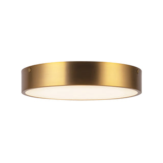 Buy aged-gold-with-frosted-glass-glass-and-white-shade Adelaide Flush Mount Ceiling Light by Alora