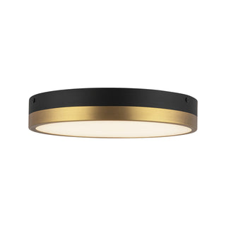 Buy aged-gold-matte-black-with-frosted-glass-glass-and-white-shade Adelaide Flush Mount Ceiling Light by Alora