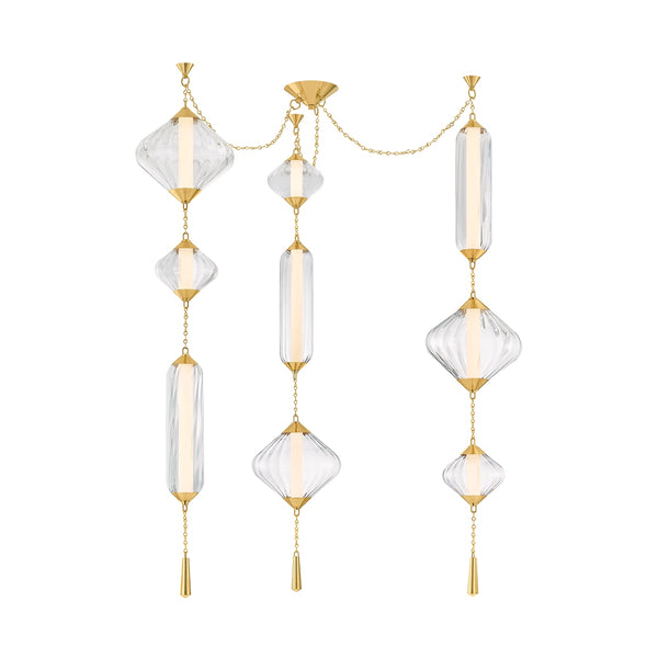 Fiorello Outdoor (Damp) Chandelier by Corbett Lighting