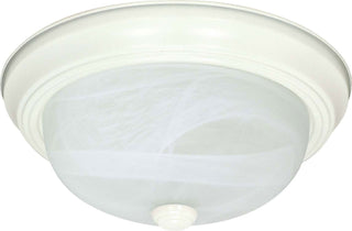 Flush Mounts Textured White Outdoor (Damp) Flush Mount Ceiling Light by Nuvo Lighting