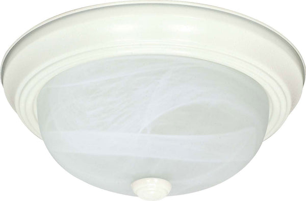 Flush Mounts Textured White Outdoor (Damp) Flush Mount Ceiling Light by Nuvo Lighting