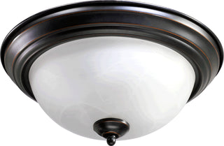 Buy old-world-with-white-glass-and-white-shade Ceiling Mounts Outdoor (Damp) Ceiling Mount Light by Quorum