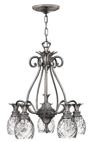 Buy polished-antique-nickel Plantation Chandelier by Hinkley