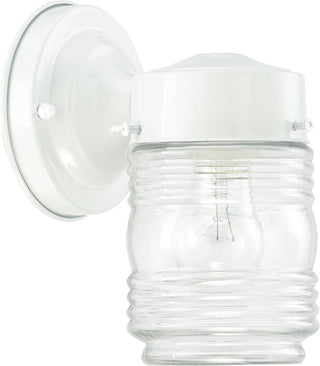 Buy white Jelly Jars Outdoor (Damp) Sconce by Quorum