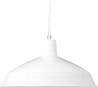 Buy white-with-white-gloss-glass-and-silver-gray-shade Pendants Outdoor (Damp) Pendant by Quorum