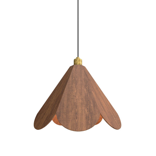 Facet Pendant 1656 by Accord Lighting - Imbuia and Woven/Natural Shade [Accord Lighting-1656.06|MAIN]