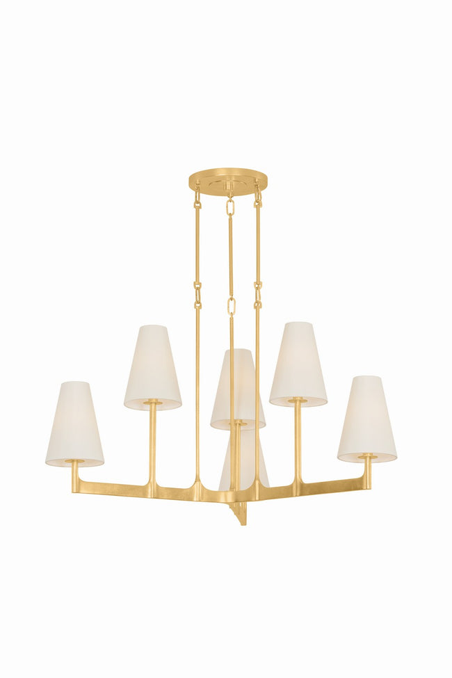 Allaben Chandelier by Hudson Valley - 6 Light (39.50"W x 17.50"H) [Hudson Valley-2139-VGL|MAIN]