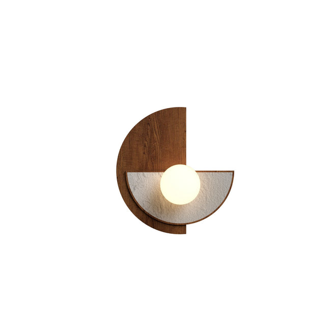 Barrel Wall Lamp 4252 by Accord Lighting - Imbuia with Frosted Glass Glass [Accord Lighting-4252.06|MAIN]