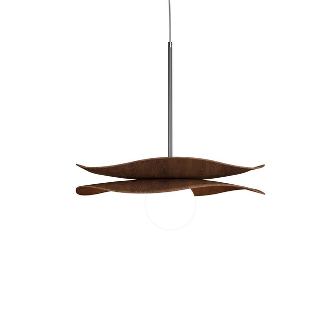 Nosltalgia Pendant 1666 by Accord Lighting - Imbuia with Frosted Glass Glass and White Shade [Accord Lighting-1666.06|MAIN]
