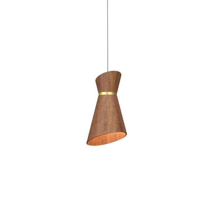 Balance Pendant 1663 by Accord Lighting - Imbuia and Woven/Natural Shade [Accord Lighting-1663.06|MAIN]