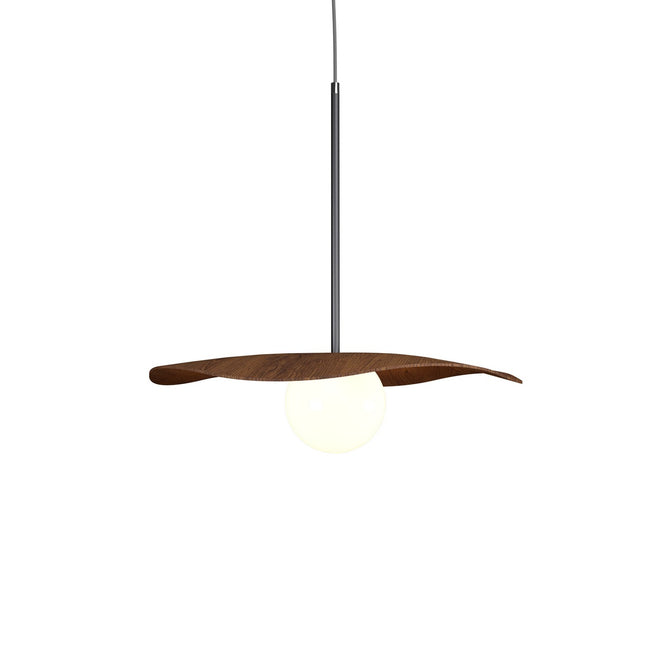 Sfera Pendant 1665 by Accord Lighting - Imbuia with Frosted Glass Glass [Accord Lighting-1665.06|MAIN]