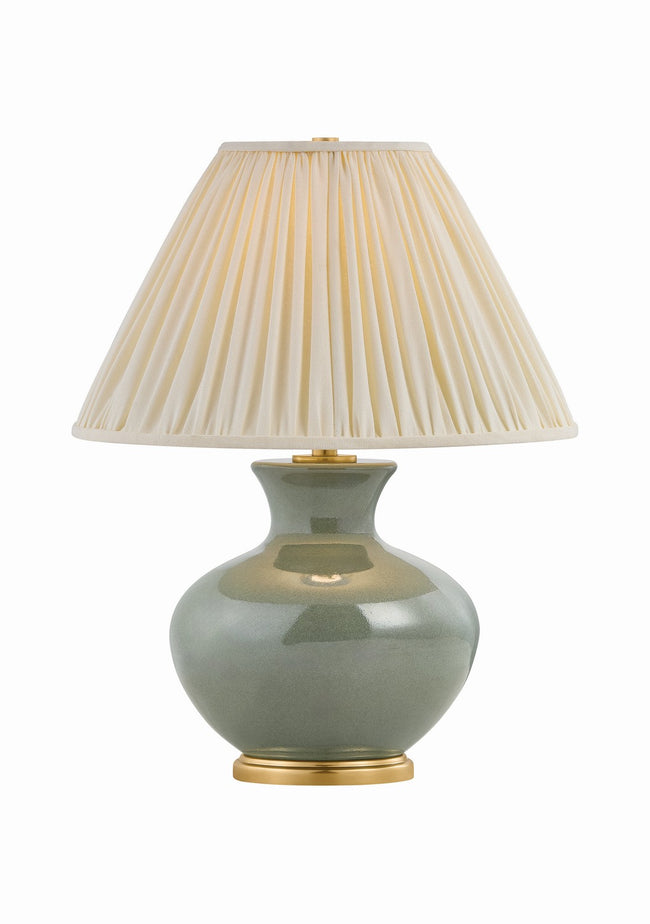 Cortlandt Table Lamp by Hudson Valley - Aged Brass with Cream Linen Glass [Hudson Valley-L4719-AGB/CYG|MAIN]