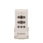 Fanimation TR500 handheld ceiling fan remote control with wall cradle, front view [Fanimation-TR500|CUSTOM|1]