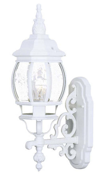 Buy textured-white-with-clear-glass-and-clear-shade Chateau Wall Lantern by Acclaim Lighting