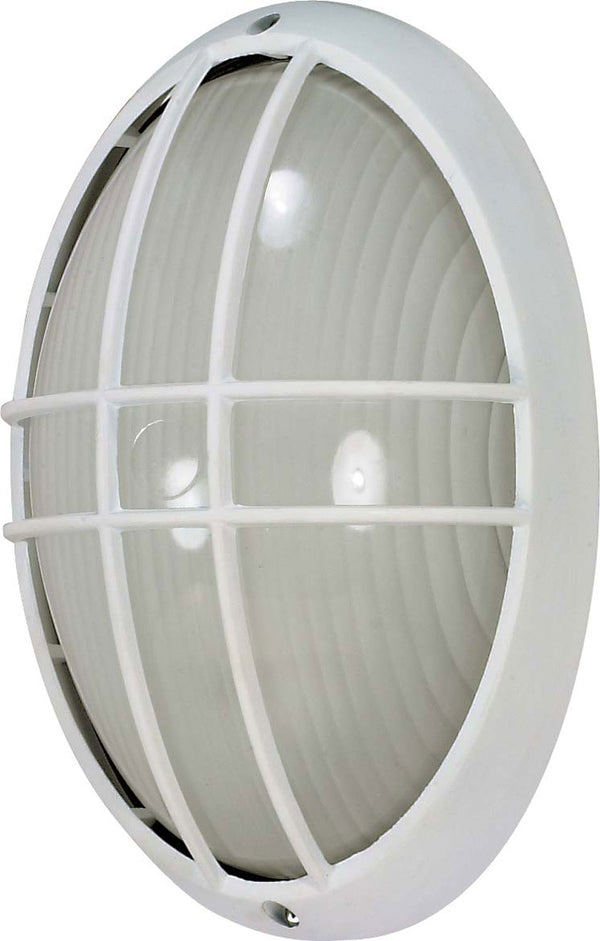 Die Cast Bulk Heads Semi Gloss White Outdoor (Wet) Sconce by Nuvo Lighting