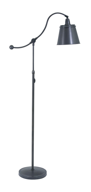 Buy oil-rubbed-bronze-with-metal-glass-and-metal-shade Hyde Park Floor Lamp by House of Troy