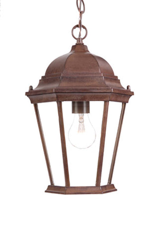 Buy burled-walnut-with-clear-glass-and-clear-shade Richmond Hanging Lanterns by Acclaim Lighting