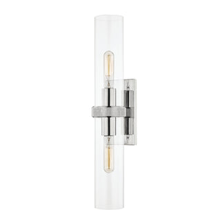 Buy polished-nickel Briggs Outdoor (Damp) Sconce by Hudson Valley