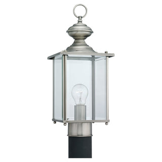 Buy antique-brushed-nickel-with-clear-beveled-glass-and-clear-shade Jamestowne Outdoor (Wet) Lantern by Generation Lighting