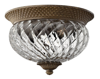 Buy pearl-bronze-with-clear-optic-glass-and-clear-shade Plantation Outdoor (Damp) Flush Mount Ceiling Light by Hinkley