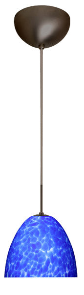 Buy bronze-with-blue-cloud-5-5-x-6-325-x-6-325-glass-and-blue-shade Sasha Pendant by Besa