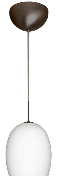 Buy bronze-with-opal-matte-7-25-x-6-25-x-6-25-glass-and-white-shade Lucia Pendant by Besa