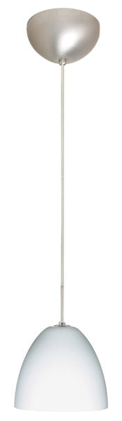 Buy satin-nickel-with-opal-matte-6-5-x-7-x-7-glass-and-white-shade Vila Pendant by Besa