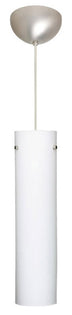 Satin Nickel with Opal Matte 16``x 4``x 4`` Glass and White Shade