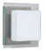 Satin Nickel with Opal/Clear 6.325``x 6.325``x 2.75`` Glass and Opal Shade