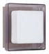 Satin Nickel with Opal/Amethyst 6.325``x 6.325``x 2.75`` Glass and Opal Shade